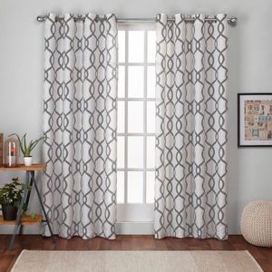 4 panels of ATI Home Kochi Linen Blend Curtains